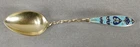 Antique Gorham Sterling 360 Gold Washed & Enameled Twist Demitasse Spoon