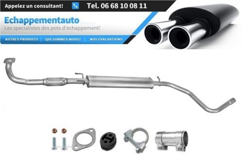 Silencieux central Fiat Stilo 1.6 16V pot d'échappement intermédiaire hayon Multi Wagon