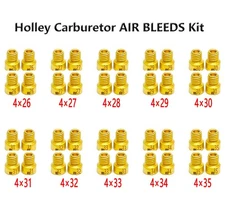 40 PACK(10-32) For Holley Carburetor AIR BLEEDS Assortment Kit .026 in.-.035 in.