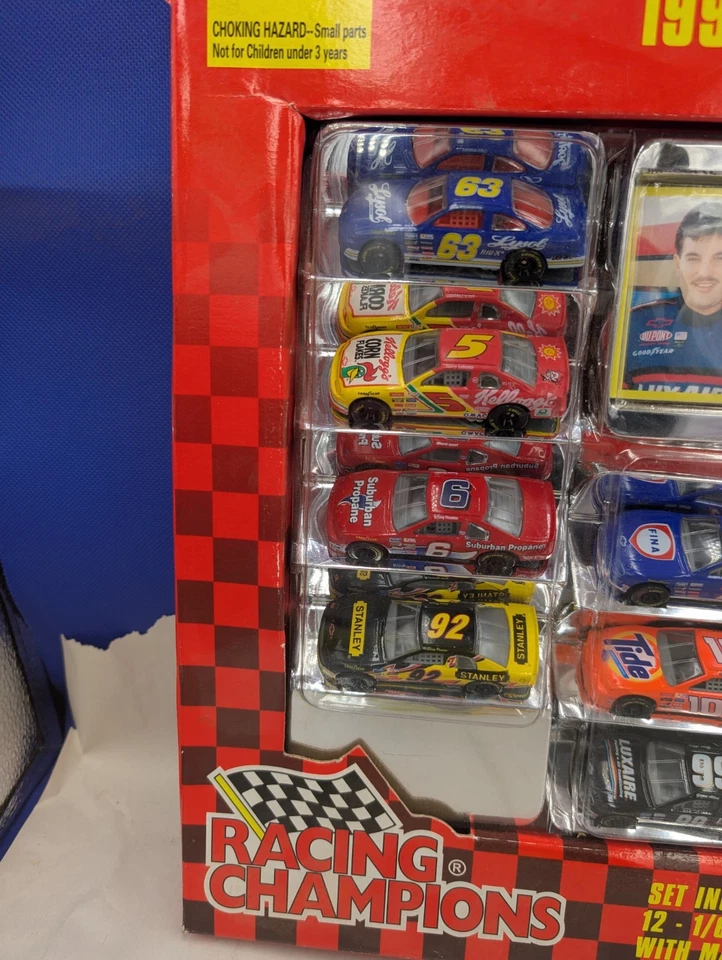 Racing Champions 1996 Edición Especial NASCAR Set 12 Coches con Tarjetas Diecast 1/64 Foto 4 de 4