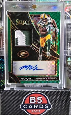 2019 SELECT MARQUEZ VALDES SCANTLING GREEN XFRACTOR AUTO PATCH /5
