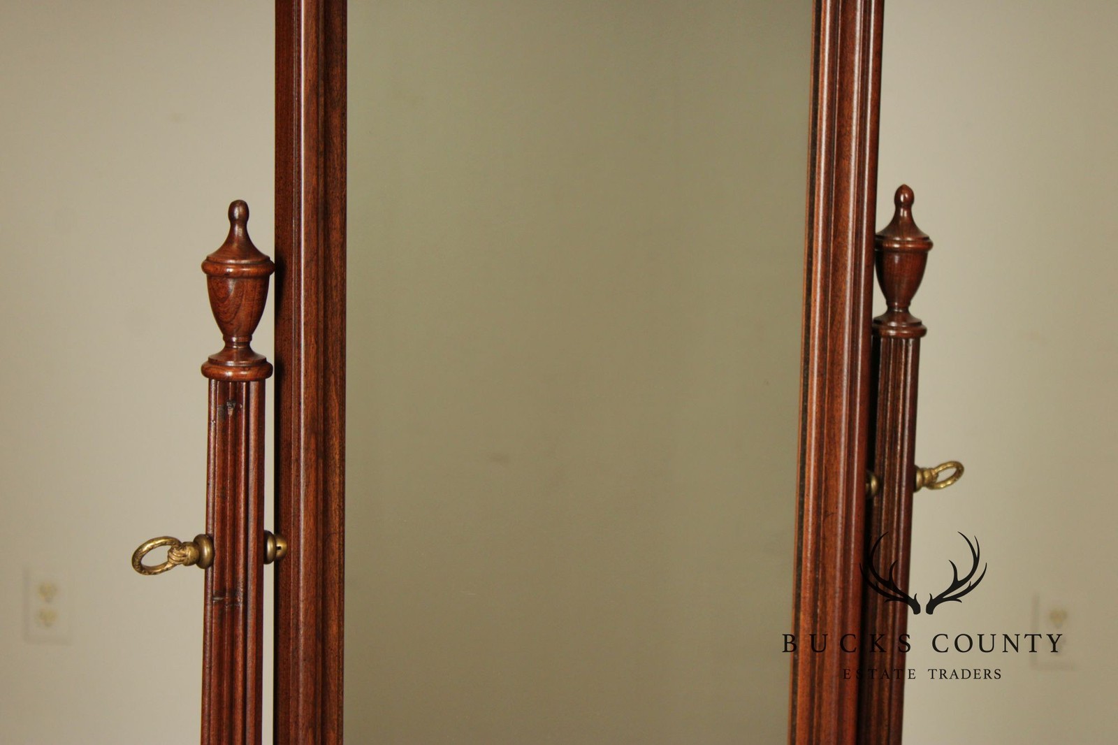 Ethan Allen Georgian Court Cherry Cheval Mirror