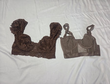 Set of 2 Forever 21 Brown Lace Corset Bustier Bralettes M S
