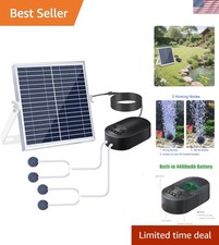 Versatile 3-Mode Solar Aerator Pump with Adjustable Panel for Ponds & Tanks