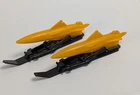 2x 1985 Vintage Hasbro Gi Joe Snow Cat Ski Torpedo Missile Vehicle Part Piece