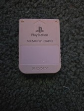 Sony PlayStation OEM Official 1 PS1 PSX Memory Card SCPH-1020 LIGHT GRAY