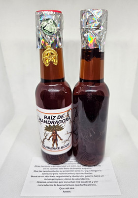 PERFUME RAIZ DE MANDRAGORA / MANDRAKE ROOT PARA EXITO BUENA SUERTE DINERO 1PC