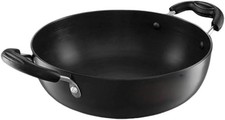Satre Online and Marketing Hindalco Aluminium Non Stick Kadhai, Two Sided hande
