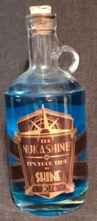 Fallout NukaShine 2076 Collectible Bottle Blue Liquid Video Game Merchandise