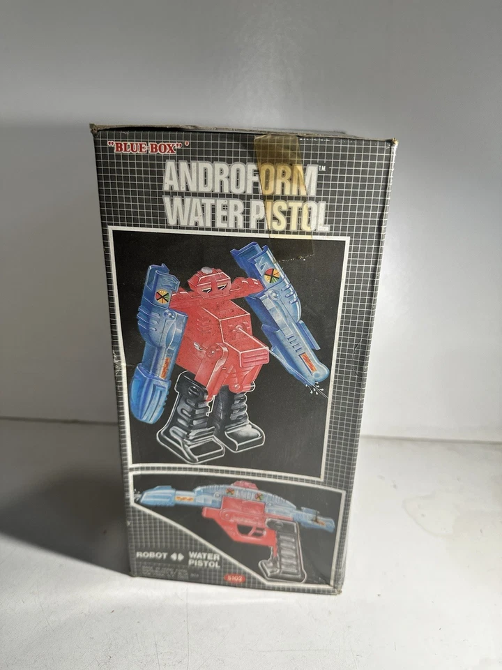 Sealed Blue Box Androform Water Pistol Vintage Transformer Go Bot - Image 4 of 4