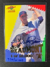 1995 Signature Rookies Matt Beaumont Draft Day Stars Autograph #/2100!!!