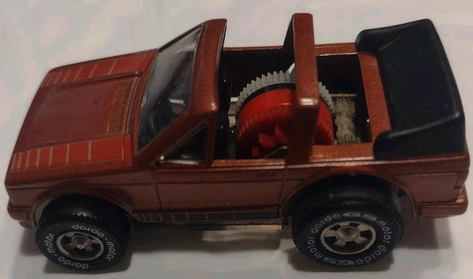 Darda Motor Brown VW Golf Volkswagen Cabrio MK1 Pullback Diecast Car Cabriolet  - Image 2 of 4