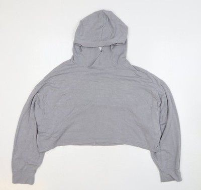 Fabletics Damen Pullover Hoodie grau Baumwolle Größe S Pulli - Cropped