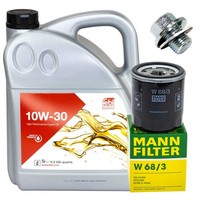 MotoröL Filter Set Liquimoly 10W-40 5 Liter + ÖLablassschraube FüR Toyota Rav 4