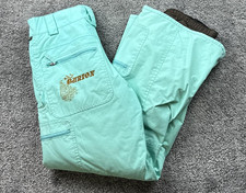 Burton Snow Pants Youth Large Green U5 Insulated Waterproof Ski Winter Bootcut