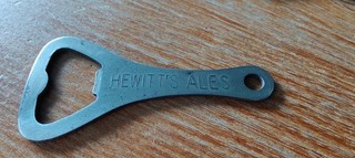 Hewitt Bottle Opener Metal Embossed 1930 Grimsby Cleethorpes Vintage Collectable