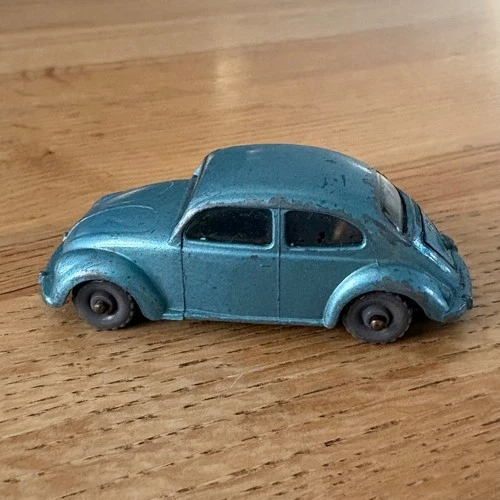 VINTAGE MATCHBOX  CARS  -  VOLKSWAGEN  CAR -  BLUE  - No 25