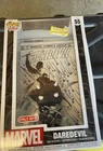 Daredevil Marvel Funko Pop! #55  Black and White Comic Book Cover with Case