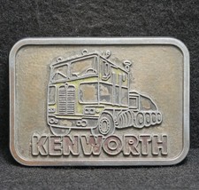 WF15130 AWESOME VINTAGE 1970s  KENWORTH  TRUCKING COMPANY TRUCKER BELT BUCKLE