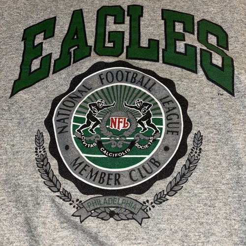 Vintage NUTMEG Philadelphia EAGLES Sweatshirt Size L NFL football Rare Made USA - Picture 2 of 18