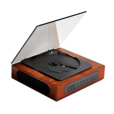 THINKYA Portable CD Player Bluetooth 2600mAh Walnut Color TH-A10