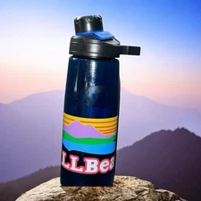 LL Bean Water Bottle Camelbak Chute Magnetic Quick Stow Cap 750 mL Large Logo
