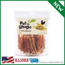 Pet 'n Shape Chik 'n Skewers – Chicken Wrapped Rawhide Dog Chew