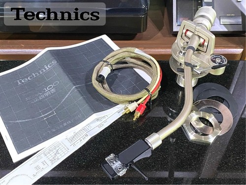 Giradischi TECHNICS EPA-100 Tonearm con peso cavo PHONO funzionante testato Giappone JN02 - Foto 13 di 13