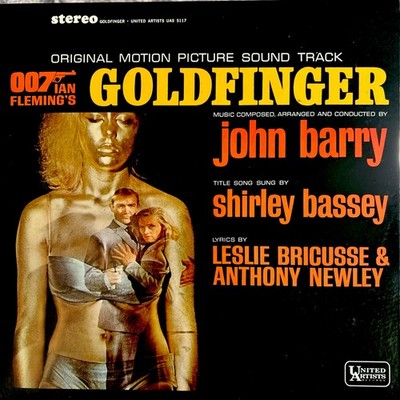 GOLDFINGER SOUNDTRACK / JAMES BOND 007 LP 1964 United Artists UAS5117
