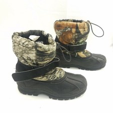 RedHead Youth Snow Duck Boots Thinsulated Faux Fur Lined Camo Shoes Kids Size 2