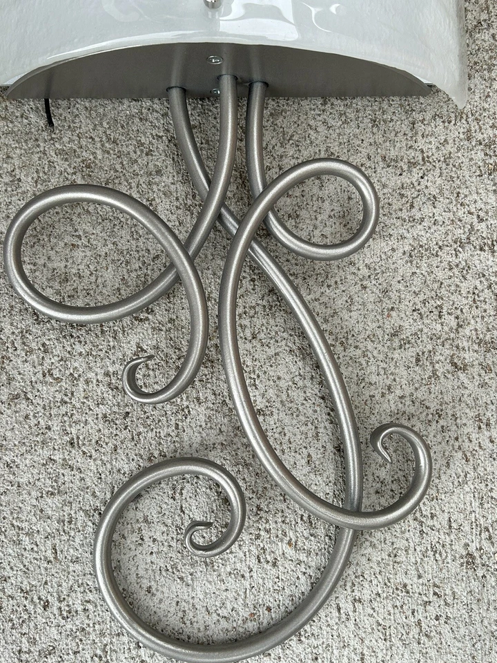 Hammerton Studio Script Collection 1 Light Sconce Brushed Sliver Finish-As Shown - Image 3 of 4