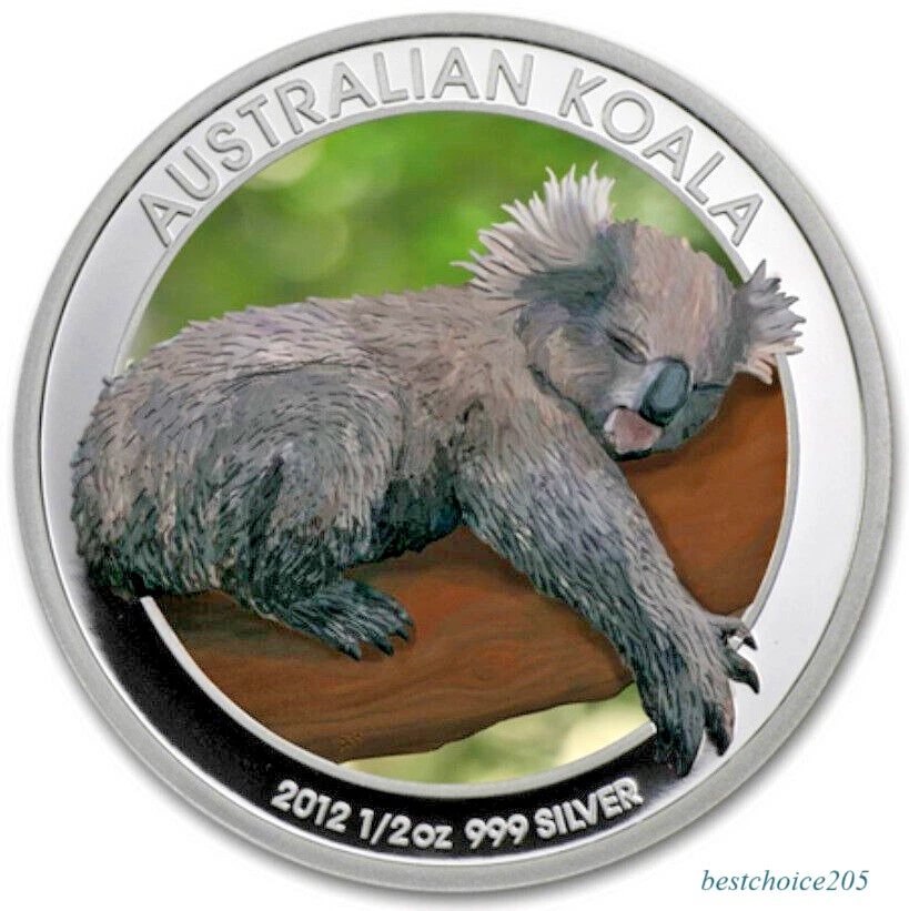 Silver Coin: Australia 2012, KOALA in Color - 1/2 Oz Fine Silver- - Bild 2 von 4