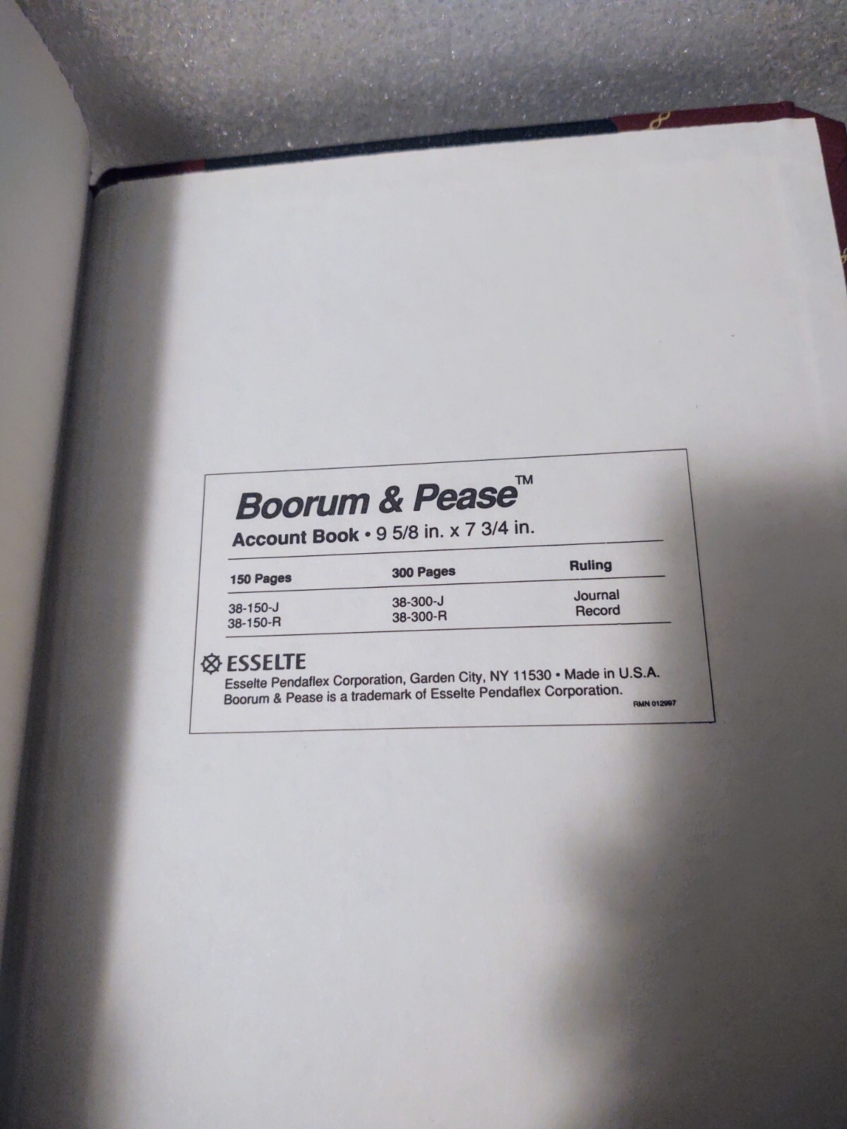 Boorum & Pease Ledger Book Record Journal 38150 Accounting USA New eBay