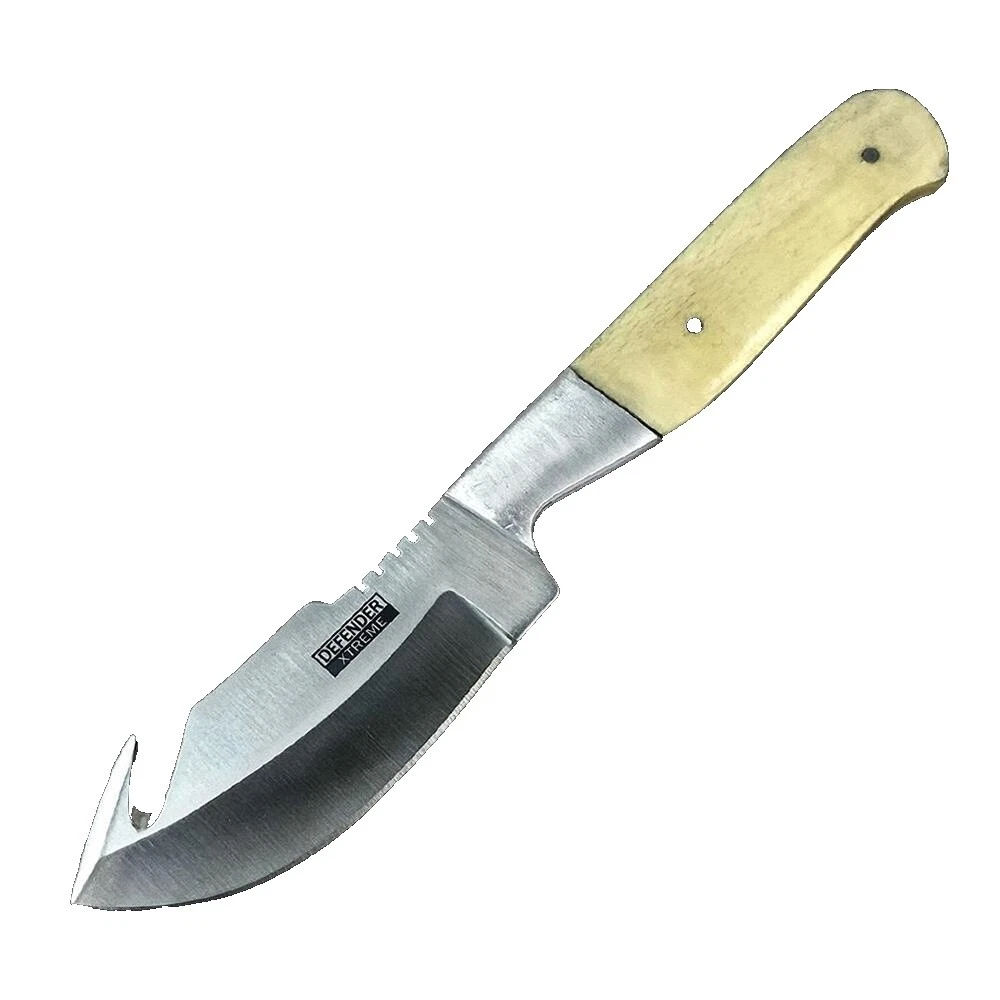 Stainless Steel Blade Bone Handle Collectible Modern Huntings Fixed Blade Knives