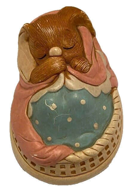 Vintage "Poppet" Sleeping Bunny Handpainted Stonecraft by Pendelfin Studios