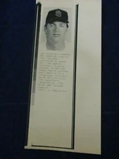 Wire Press Photo 1988 MLB pitcher Andy Hawkins Yankees free-agent signing