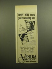 1950 Venida Hair Net Ad - Only you know you're wearing one