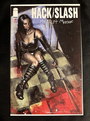 HACK SLASH: MY FIRST MANIAC #4 MICHAEL GAYDOS COVER B ERROR RECALL ISSUE IMAGE