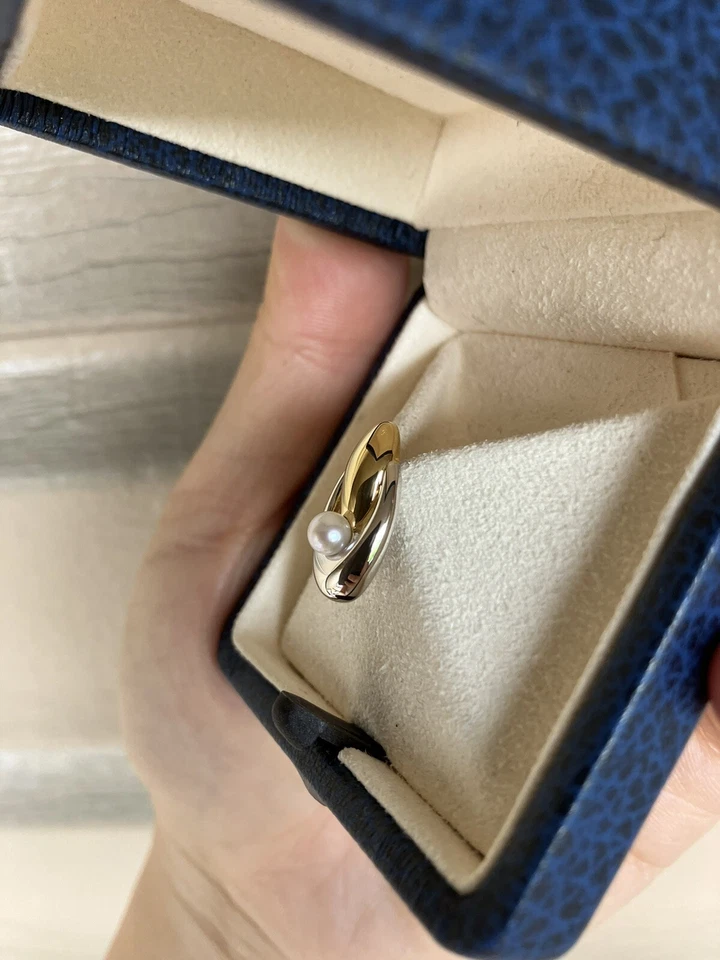 Mikimoto Akoya pearl tie pin 4mm silver with box - Image 4 of 4