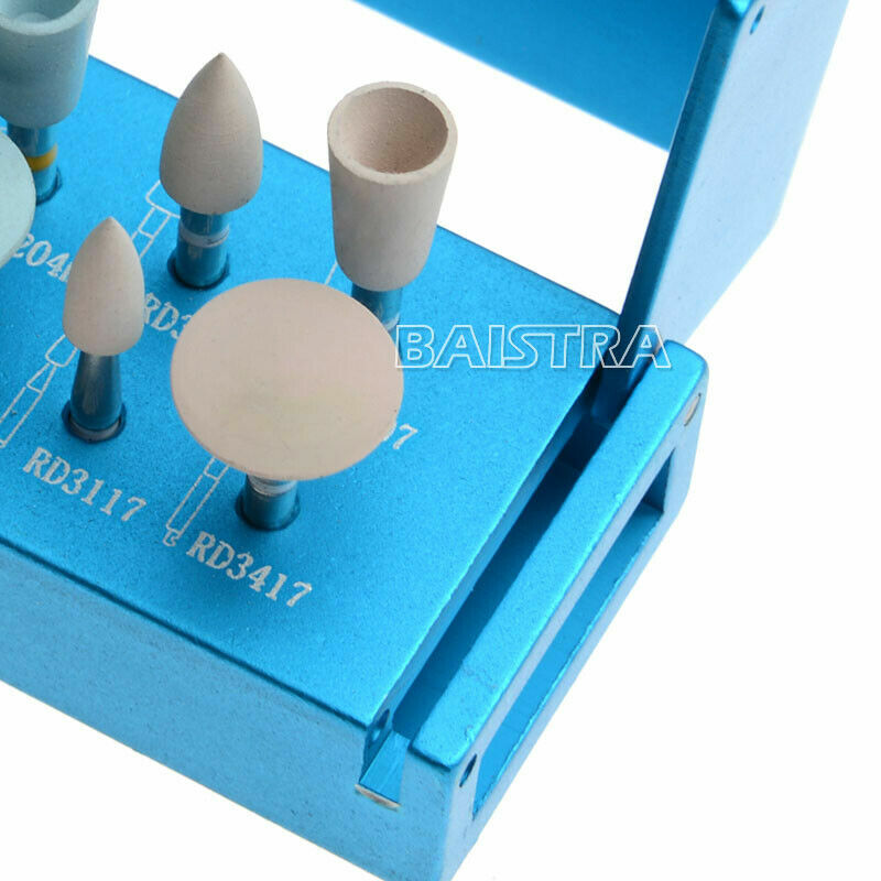 12-Piece Dental Composite Resin Polishing Kit – RA 1112 Rubber Burs For Low-Speed Handpiece, Finishing & Trimming