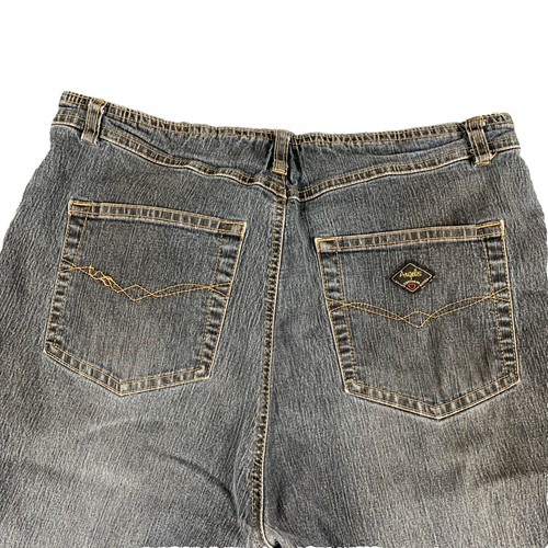 Angel Jeanswear Stretch Jeans Womens 14 Stretch Waist Bootcut Grunge Stains READ - Picture 14 of 14