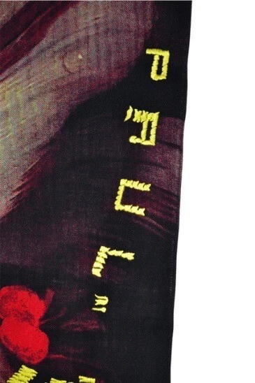 Paul Smith Mainline Hombres “New Masters” Estampado Lana Bufanda Bordado Detalle Nuevo con Etiquetas Foto 2 de 4