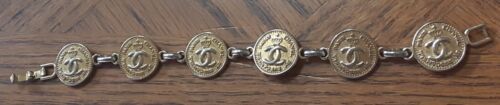 Super Rare Vintage Chanel 6 Medallion Bracelet Late 70's or early 80's , 7 1/2"