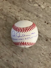 CHRIS CHAMBLISS New York Yankees autographed  “Thurman was a great Captain”