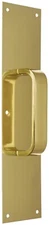 NEW! Rockwood 122 X 70C.3 Door Pull Plate, Brass, 16"L X 4"W, 0.05" Proj.