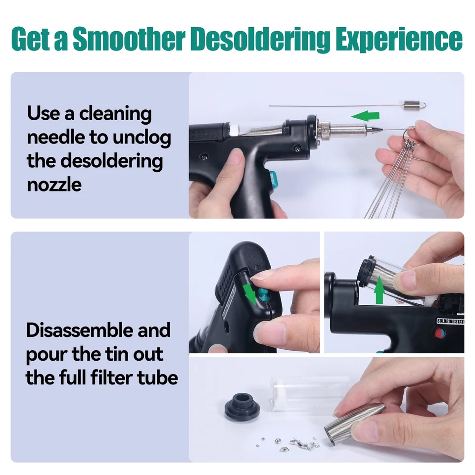 YIHUA 948-II 4-in-1 Digitale Entlötstation Heißluftlötstation Lötkolben Set - Bild 4 von 4