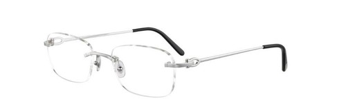 Cartier Eyeglasses Platinum CT 0050O 