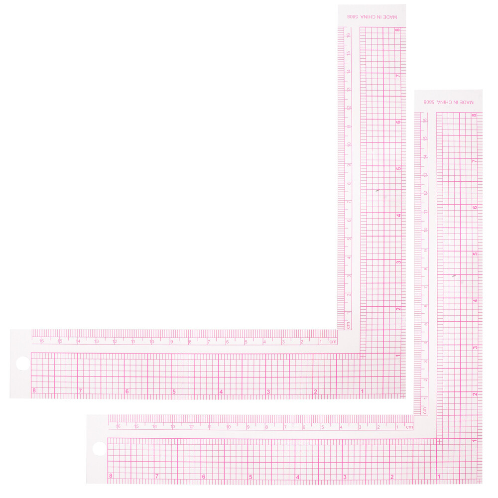L-shape Sewing Ruler - Clear Plastic Measuring Tool For Quilting ...