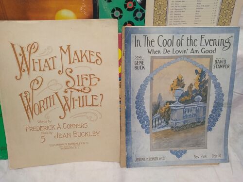 1912 Sheet Music lot of 12 complete song books Wedding Mississippi Eileen 3-step - Picture 6 of 8