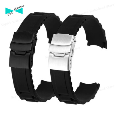 Ullchro Cinturini Gomma Fluorurata Orologi Impermeabile Orologi - Foto 12